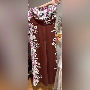 Purple and White Floral jumpsuit